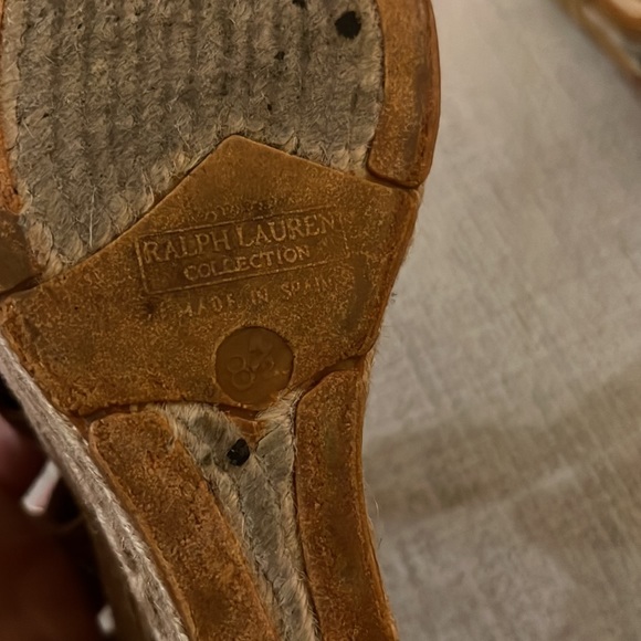 Ralph Lauren Summer Wedges 8.5 - Picture 4 of 6